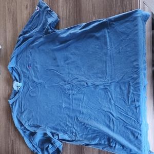 Blue champion t shirt.